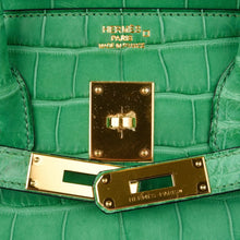 Load image into Gallery viewer, Birkin 35 Bag Matte Alligator Cactus Gold Hardware