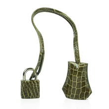 Load image into Gallery viewer, Birkin 35 Bag Vert Veronese Porosus Crocodile Palladium Hardware