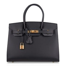 Load image into Gallery viewer, Birkin Sellier Limited Edition 30 Bag Black Veau Graine Monsieur Laiton
