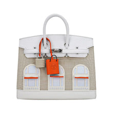 Load image into Gallery viewer, Limited Edition Birkin 20 Faubourg Sellier Bag Neige (Snow) White Matte Alligator