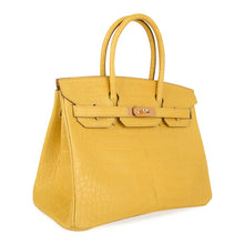 Load image into Gallery viewer, Birkin 30 Bag Mimosa Matte Alligator Gold Hardware