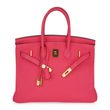 Load image into Gallery viewer, Birkin 35 Bag Rose Lipstick Pink Togo Gold Hardware