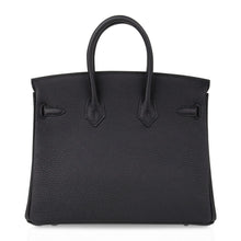 Load image into Gallery viewer, Birkin 25 Bag Black Palladium Hardware Togo Leather