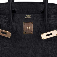 Load image into Gallery viewer, Birkin 30 Bag Black Togo Leather with Rose Gold Hardware