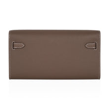 Load image into Gallery viewer, Kelly Classique To Go Wallet Etoupe Epsom Palladium Hardware New w/Box