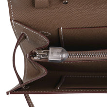 Load image into Gallery viewer, Kelly Classique To Go Wallet Etoupe Epsom Palladium Hardware New w/Box