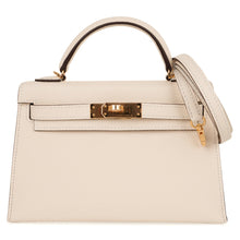 Load image into Gallery viewer, Mini Kelly 20 Bag Sellier Nata Epsom with Gold Hardware