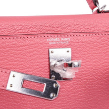 Load image into Gallery viewer, Kelly 20 Mini Sellier Bag Rose Lipstick Chevre Leather Palladium Hardware