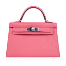 Load image into Gallery viewer, Kelly 20 Mini Sellier Bag Rose Lipstick Chevre Leather Palladium Hardware
