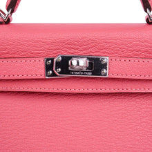 Load image into Gallery viewer, Kelly 20 Mini Sellier Bag Rose Lipstick Chevre Leather Palladium Hardware