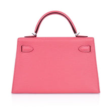 Load image into Gallery viewer, Kelly 20 Mini Sellier Bag Rose Lipstick Chevre Leather Palladium Hardware