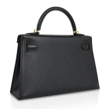 Load image into Gallery viewer, Mini Kelly 20 Sellier Bag Black Epsom Leather with Gold Hardware