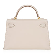 Load image into Gallery viewer, Kelly 20 Mini Sellier Bag Craie Epsom Leather with Gold Hardware