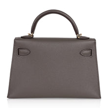 Load image into Gallery viewer, Kelly 20 Mini Sellier Bag Etain Epsom Leather Gold Hardware New w/Box
