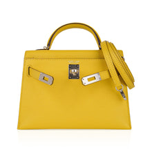 Load image into Gallery viewer, Verso Mini Kelly 20 Bag Sellier Jaune de Naples &amp; Gold Chevre Leather with Palladium Hardware