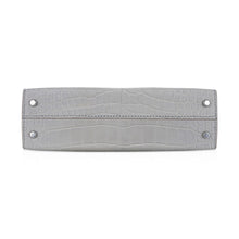 Load image into Gallery viewer, Limited Edition Mini Kelly 20 Sellier Matte Gris Perle Alligator Bag Palladium Hardware