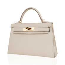 Load image into Gallery viewer, Kelly 20 Mini Sellier Bag Craie Epsom Leather Gold Hardware