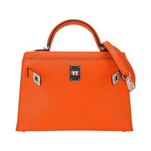 Load image into Gallery viewer, Verso Mini Kelly 20 Sellier Bag Feu &amp; Terre Battue Chevre Leather with Palladium Hardware