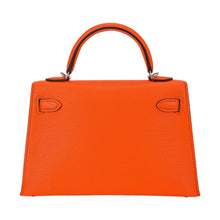Load image into Gallery viewer, Verso Mini Kelly 20 Sellier Bag Feu &amp; Terre Battue Chevre Leather with Palladium Hardware