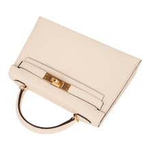 Load image into Gallery viewer, Mini Kelly 20 Bag Sellier Nata Epsom with Gold Hardware
