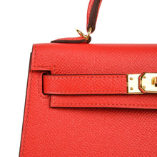 Load image into Gallery viewer, Kelly 20 Mini Sellier Bag Rouge Tomate Epsom Gold Hardware