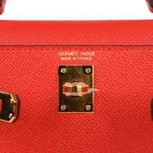 Load image into Gallery viewer, Kelly 20 Mini Sellier Bag Rouge Tomate Epsom Gold Hardware