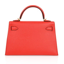 Load image into Gallery viewer, Kelly 20 Mini Sellier Bag Rouge Tomate Epsom Gold Hardware