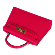 Load image into Gallery viewer, Kelly 20 Mini Sellier Bag Rose Extreme Epsom Gold Hardware New w/Box