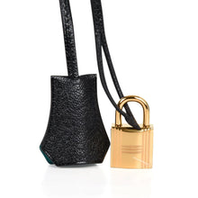 Load image into Gallery viewer, Kelly 25 Sellier Bag HSS Blue Paon / Black Chevre Mysore Gold Hardware