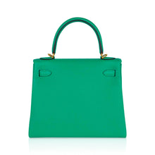 Load image into Gallery viewer, Kelly Retourne 25 Bag Menthe Togo Gold Hardware New w/Box