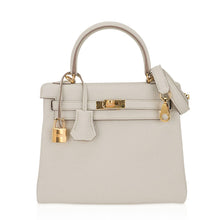Load image into Gallery viewer, Kelly 25 Retourne Bag Beton Togo Leather with Gold Hardware