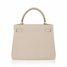 Load image into Gallery viewer, Kelly Retourne 25 Bag Craie Togo Leather with Gold Hardware