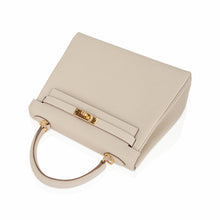 Load image into Gallery viewer, Kelly Retourne 25 Bag Craie Togo Leather with Gold Hardware