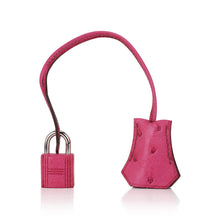 Load image into Gallery viewer, Kelly 25 Retourne Bag Fuchsia Ostrich with Palladium Hardware