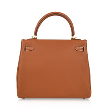 Load image into Gallery viewer, Kelly 25 Retourne Bag Coveted Gold Togo Gold Hardware
