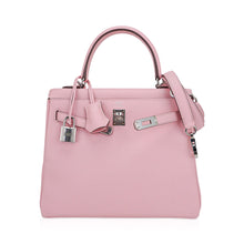 Load image into Gallery viewer, Kelly 25 Bag Rose Sakura Swift Leather with Palladium Hardware