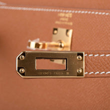 Load image into Gallery viewer, Kelly 25 Sellier Bag Gold Epsom Leather with Gold Hardware