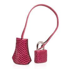 Load image into Gallery viewer, Kelly 25 Sellier Bag Fuschia Lizard with Palladium Hardware