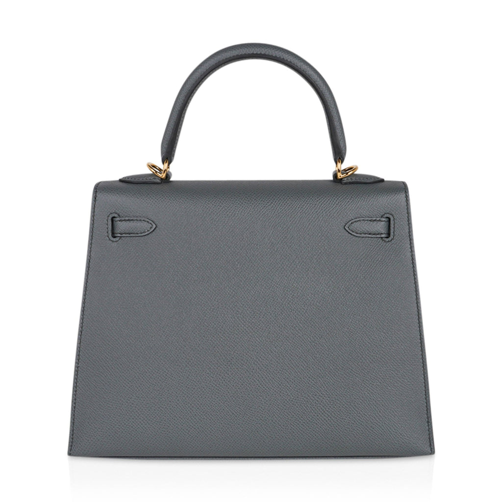 Kelly Sellier 25 Bag Vert Amande Gold Hardware Epsom Leather
