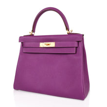 Load image into Gallery viewer, Kelly HSS 28 Bag Anemone Pink Retourne Epsom Brushed Gold