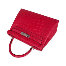 Load image into Gallery viewer, Kelly 28 Bag Rose Extreme Matte Alligator with Palladium Hardware