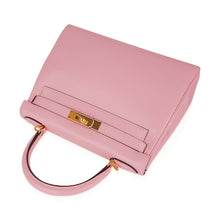 Load image into Gallery viewer, Kelly 28 Bag Rose Sakura Gold Hardware Swift Leather