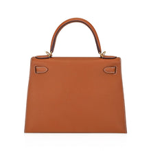 Load image into Gallery viewer, Kelly 28 Sellier Bag Gold Epsom Leather with Gold Hardware