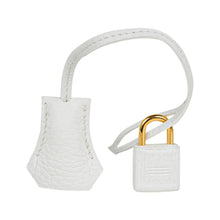Load image into Gallery viewer, Kelly 28 Retourne Bag White Clemence Leather with Gold Hardware