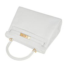 Load image into Gallery viewer, Kelly 28 Retourne Bag White Clemence Leather with Gold Hardware