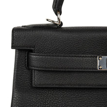 Load image into Gallery viewer, Kelly 28 Bag Black Retourne Togo Palladium Hardware