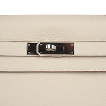 Load image into Gallery viewer, Limited Edition Kelly 32 Retourne Bag Au Galop Craie Togo Leather with Palladium Hardware