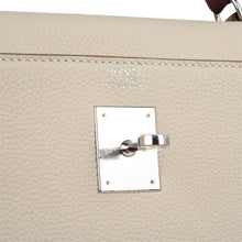 Load image into Gallery viewer, Limited Edition Kelly 32 Retourne Bag Au Galop Craie Togo Leather with Palladium Hardware