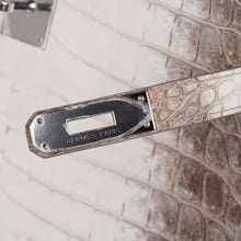 Load image into Gallery viewer, Limited Edition Kelly 32 Bag in Himalaya Crocodile with Palladium Hardware
