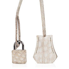 Load image into Gallery viewer, Limited Edition Kelly 32 Bag in Himalaya Crocodile with Palladium Hardware